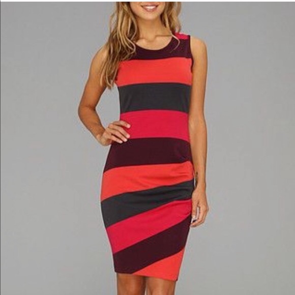 Calvin Klein Striped Dress - Picture 2 of 6